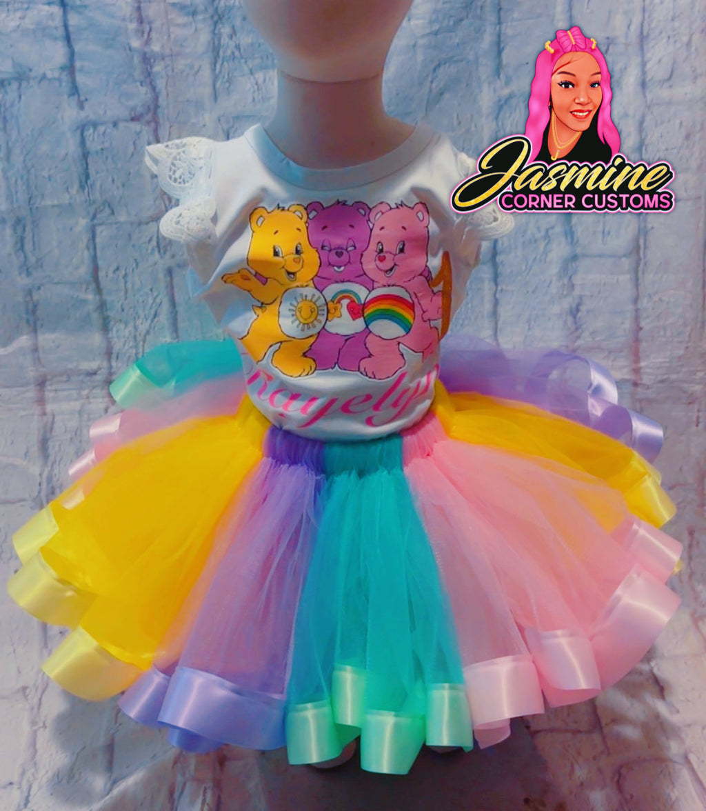 CUSTOM CAREBEAR TUTU OUTFIT WITH SHOES