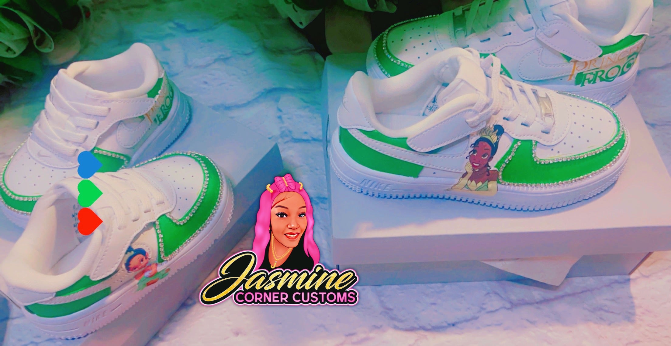 CUSTOM PRINCESS AND THE FROG TUTU OVERALLS WITH SHOES