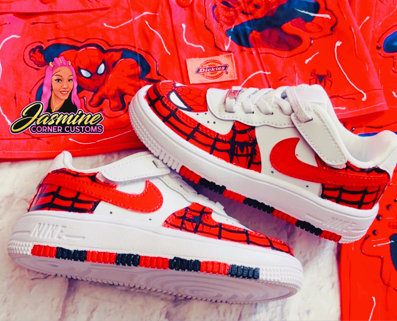 CUSTOM SPIDERMAN DICKIES OUTFIT WITH SHOES