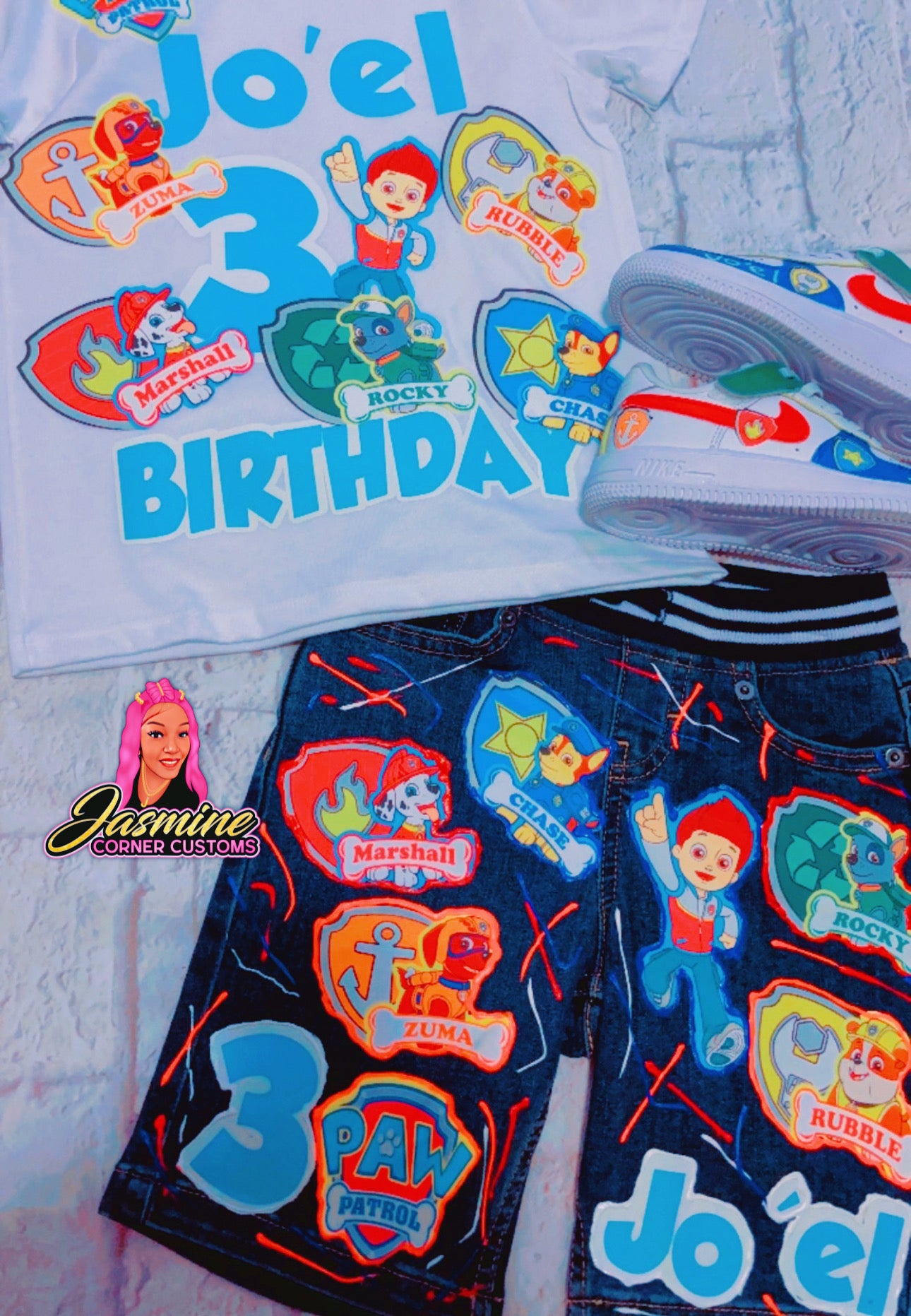 CUSTOM PAW PATROL OUTFIT WITH SHOES